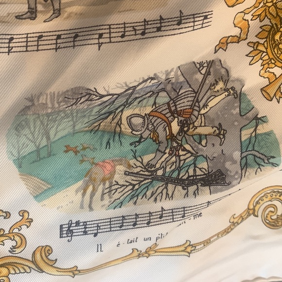 Hermes pocket scarf/ neck scarf small - Picture 6 of 7